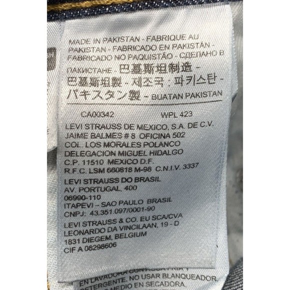 Levi's Strauss 569 Denim Jeans Men's Size 38 X 32 Blue 100% Cotton Well Loved - Picture 14 of 16